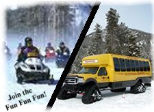 Snowmobile and Snow Coach Package